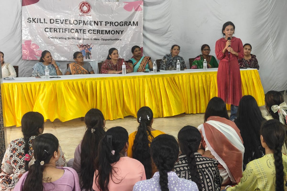 SEWA Delhi skill development programme certificate ceremony for women